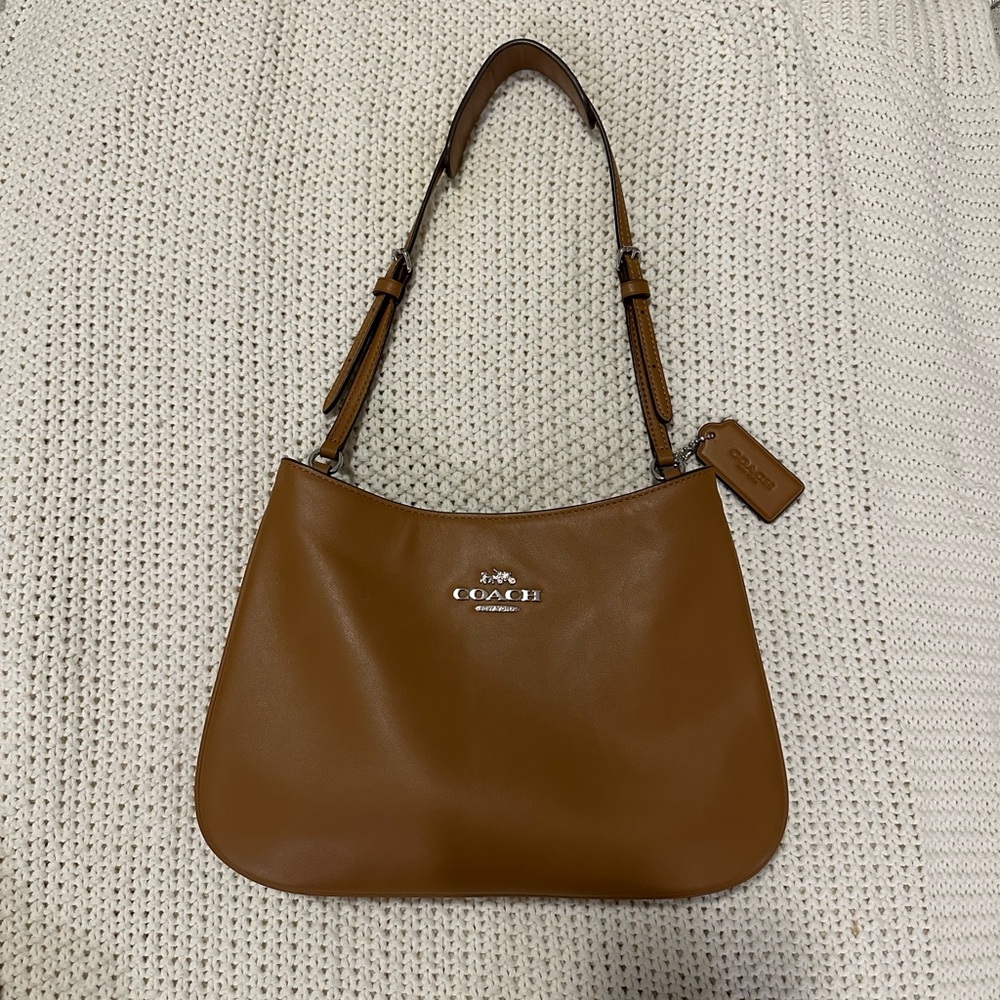 Coach Tan Leather Shoulder Bag